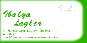 ibolya lagler business card